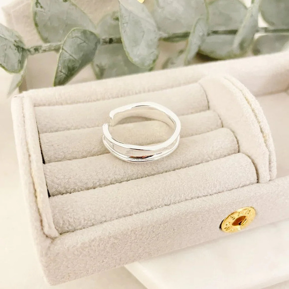 925 Sterling Silver Thin Ring Band Minimalist Ring Stackable Ring Band - Picture 6 of 9